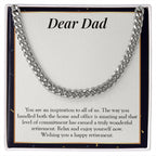 Inspiration For All Of Us cuban link chain silver front