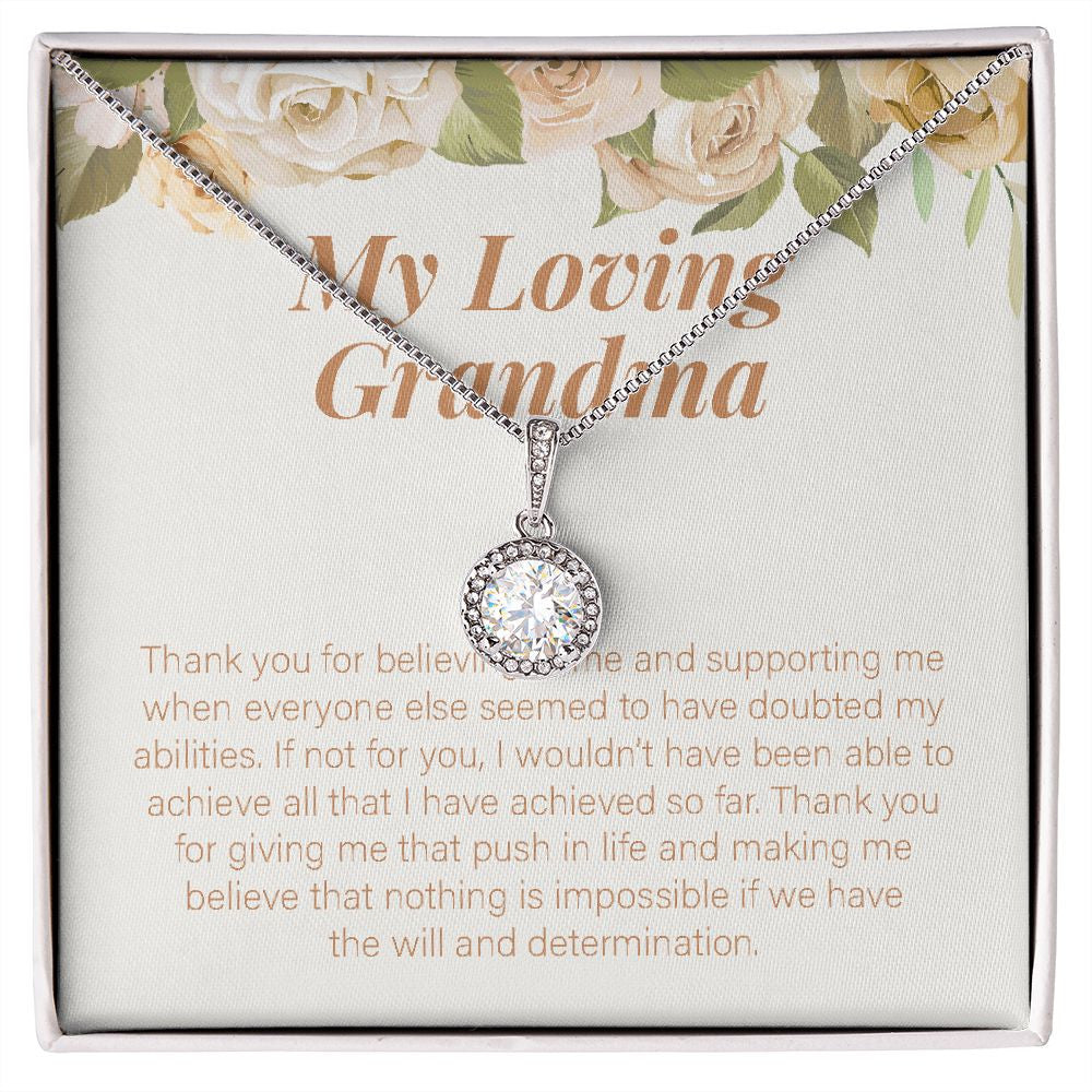 The Will And Determination eternal hope necklace front