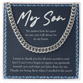 All Your Sacrifices And Love cuban link chain silver front