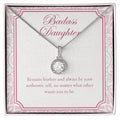 Remain Fearless And Authentic eternal hope necklace front