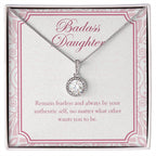 Remain Fearless And Authentic eternal hope necklace front