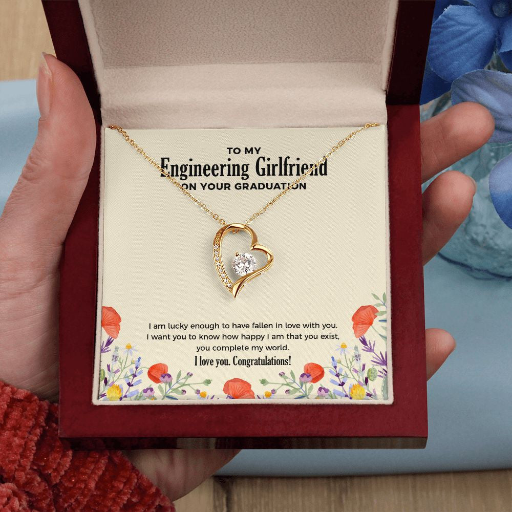 Lucky To Fall In Love forever love gold pendant led luxury box in hand