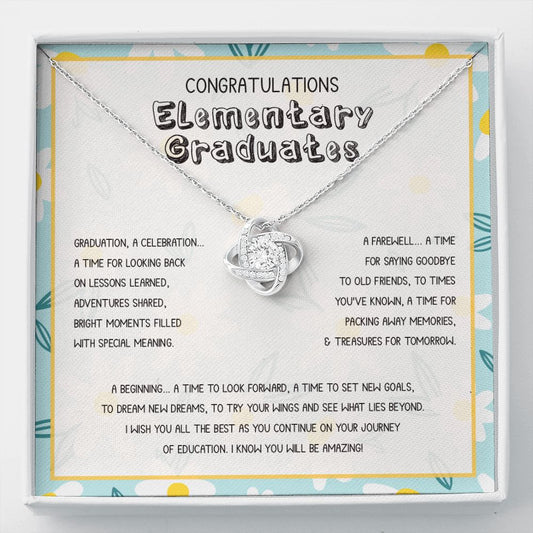 A Celebration love knot necklace front