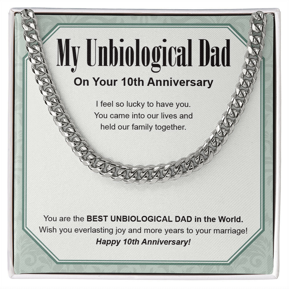 The Best In The World cuban link chain silver front