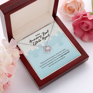 Vision Turned To Reality love knot pendant luxury led box red flowers