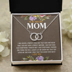 Perfect Mother double circle necklace close up