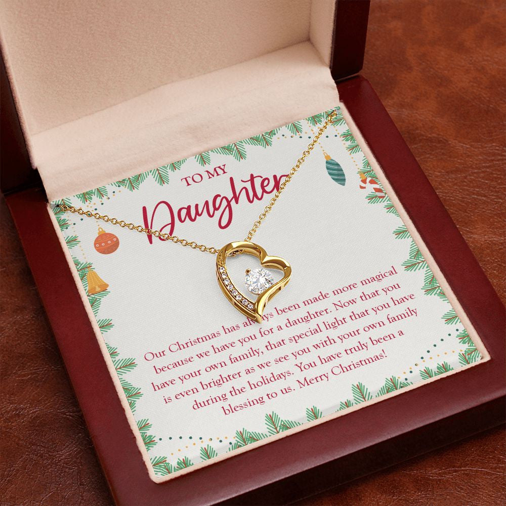 Your Special Light forever love gold pendant premium led mahogany wood box