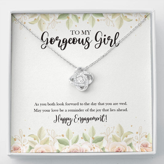 May Love Be A Reminder love knot necklace front