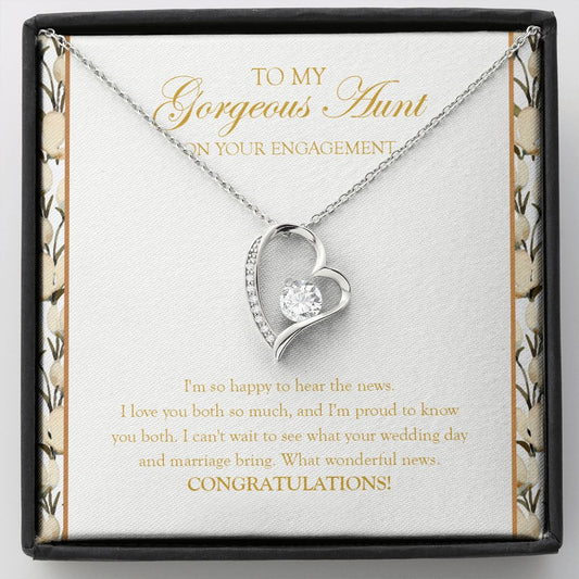 Can't Wait To See forever love silver necklace front