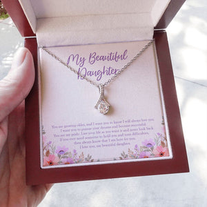 You Are My Pride alluring beauty necklace luxury led box hand holding