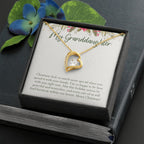 Special With Family forever love gold necklace front