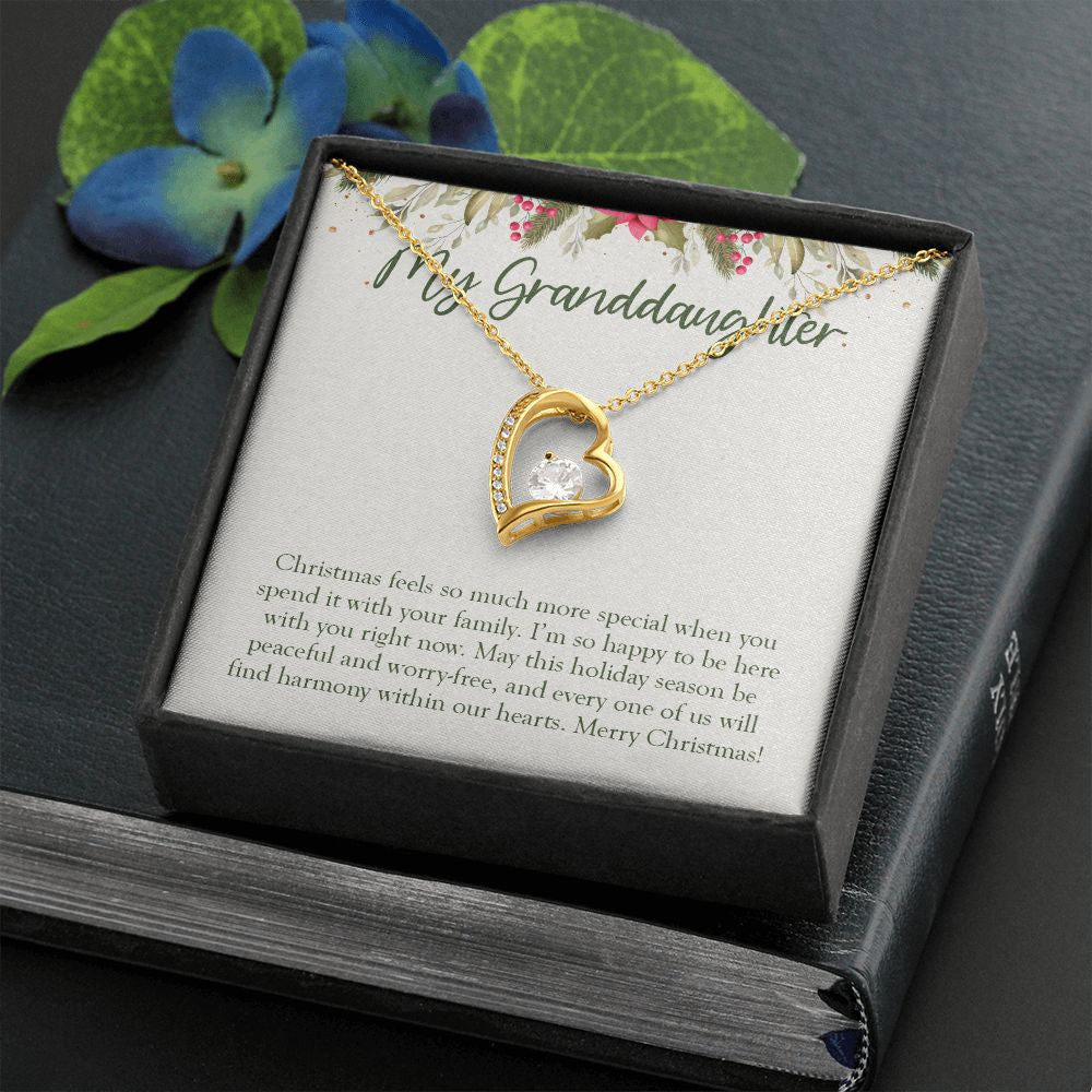 Special With Family forever love gold necklace front