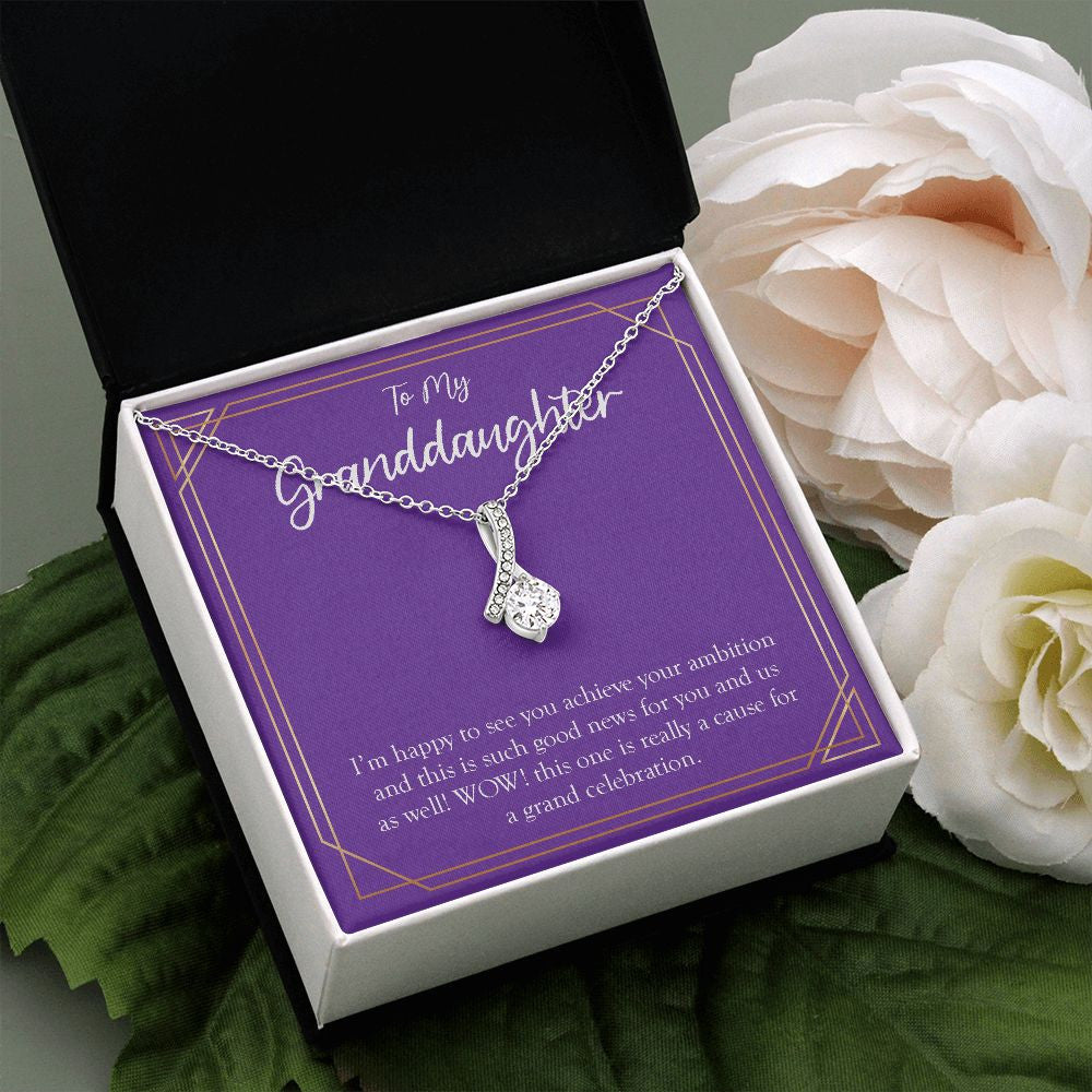 Achieve Your Ambition alluring beauty pendant white flower