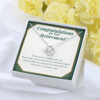 You Changed The Community love knot pendant yellow flower