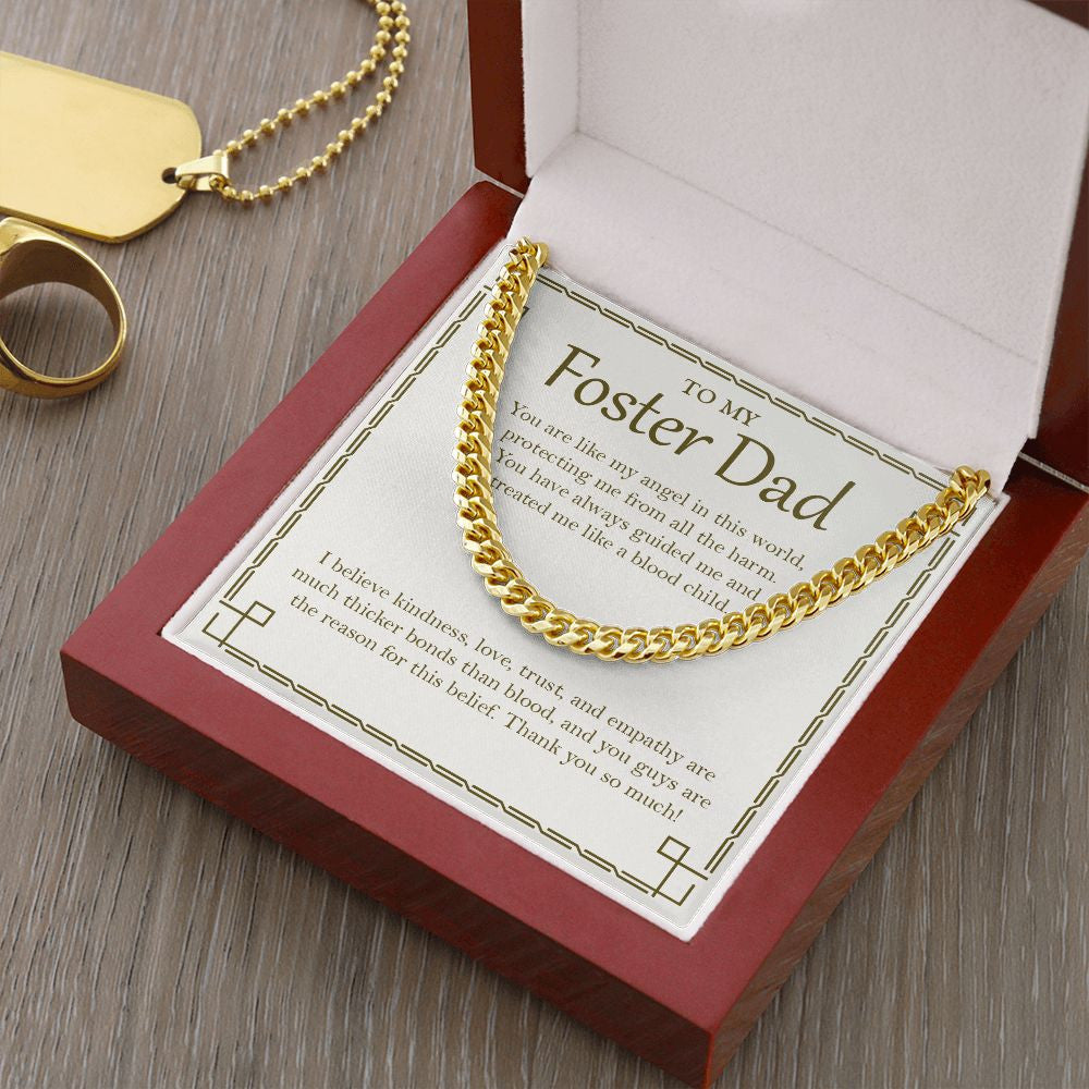 Thicker Bonds Than Blood cuban link chain gold luxury led box