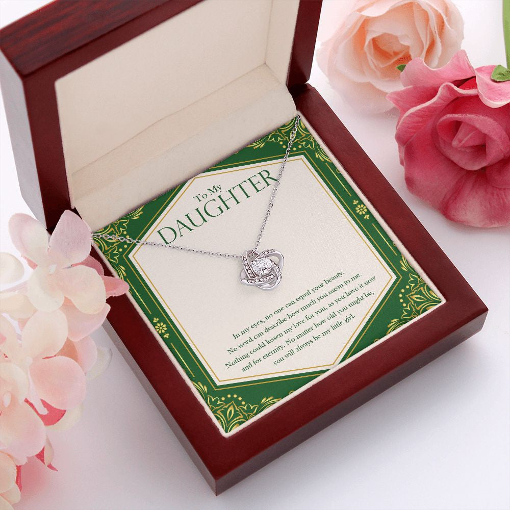 My love for you love knot pendant luxury led box red flowers