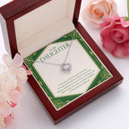 My love for you love knot pendant luxury led box red flowers