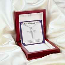 Load image into Gallery viewer, Achieved The Goal cz cross pendant luxury led silky shot

