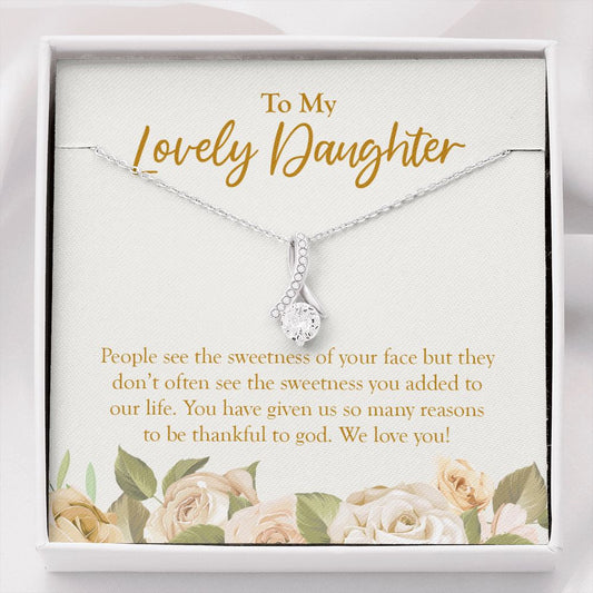 The Sweetness You Add alluring beauty necklace front