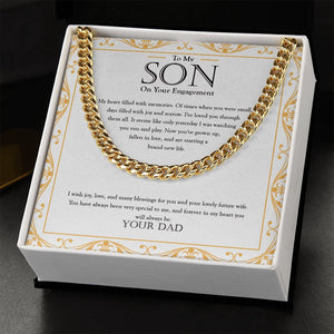 Joy And Sorrow cuban link chain gold standard box