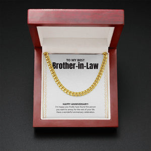 Person To Annoy For Life cuban link chain gold mahogany box led