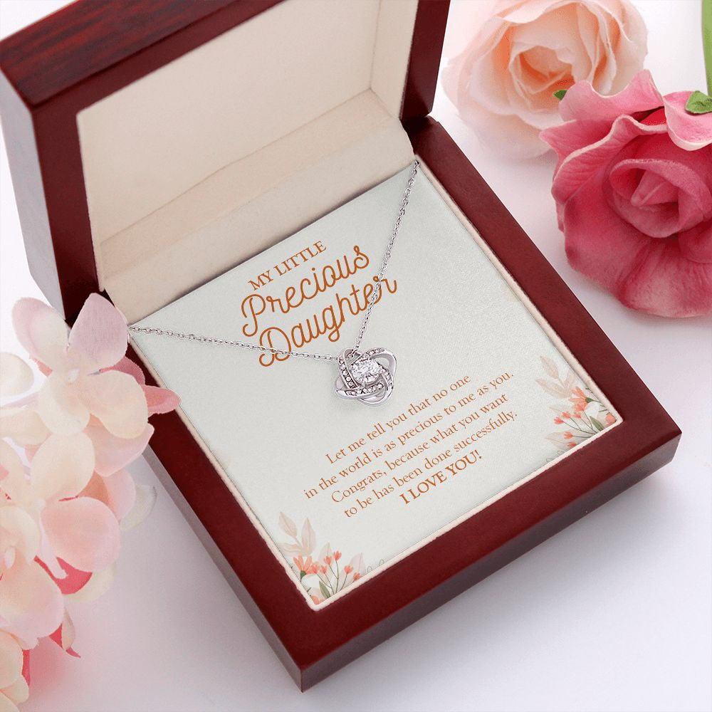 World Precious Daughter love knot pendant luxury led box red flowers