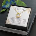 Lectures and Concerns forever love gold necklace front