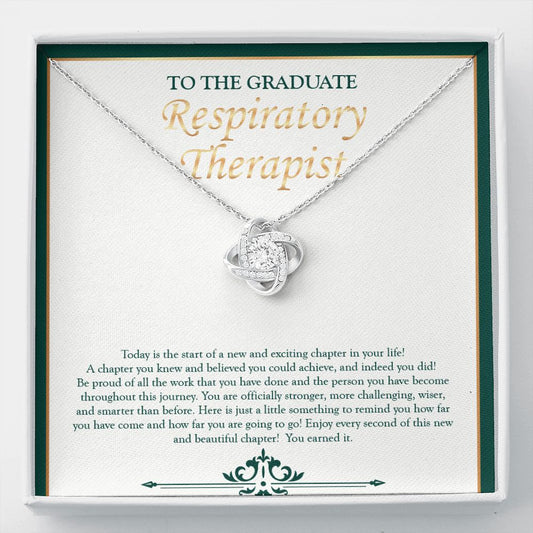 You Earned It love knot necklace front