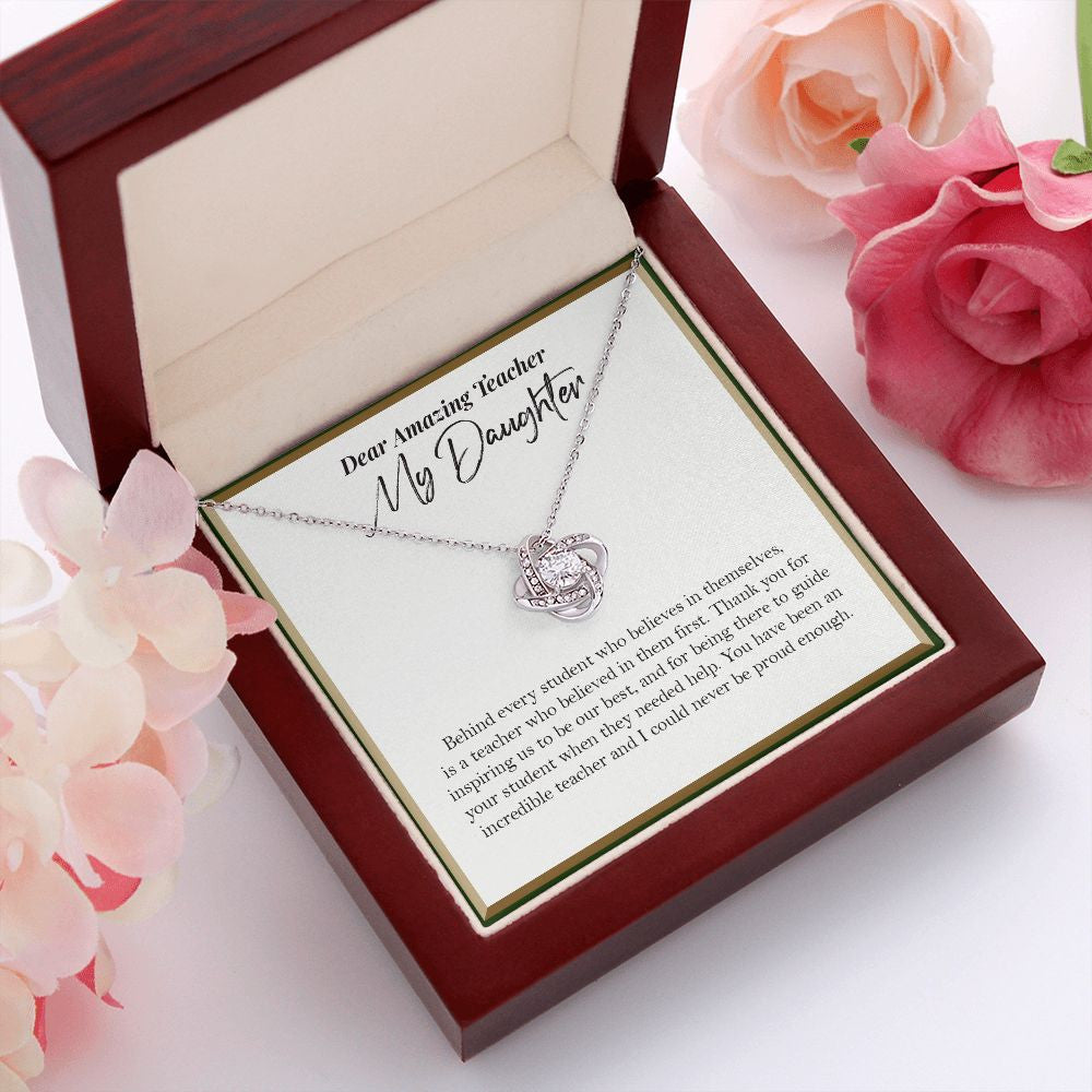 Behind Every Student love knot pendant luxury led box red flowers