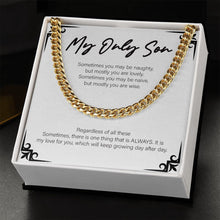 Load image into Gallery viewer, My Love For You cuban link chain gold standard box

