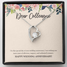 Load image into Gallery viewer, More Years Of Affection forever love silver necklace front
