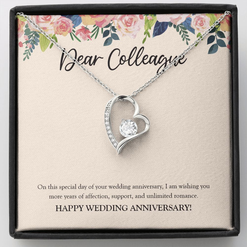 More Years Of Affection forever love silver necklace front