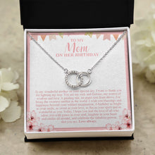 Load image into Gallery viewer, Wonderful Mother double circle necklace close up
