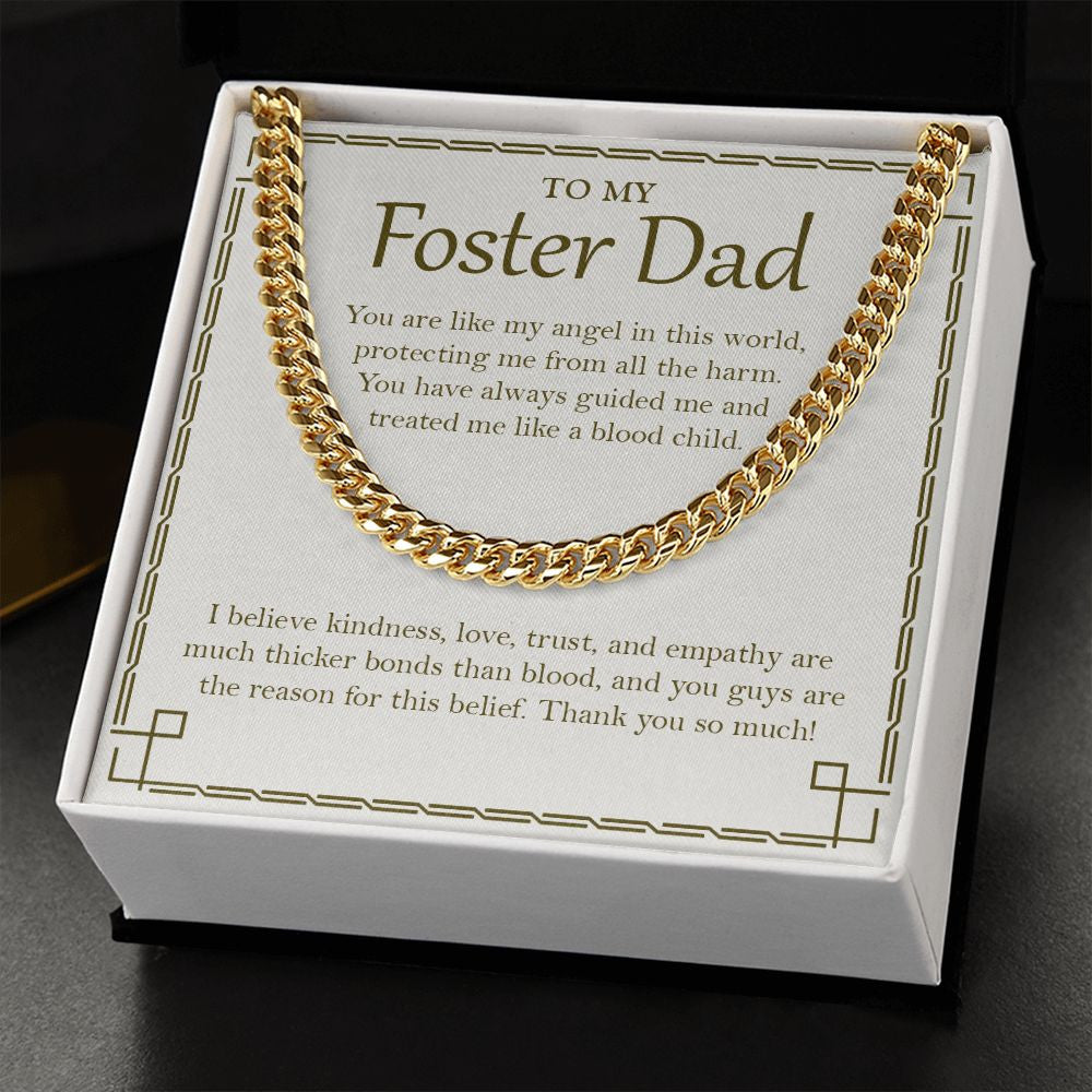 Thicker Bonds Than Blood cuban link chain gold standard box