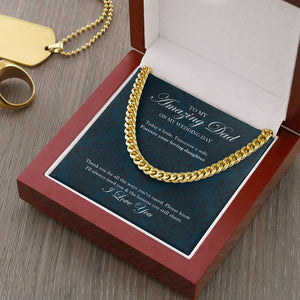 Ways You Cared cuban link chain gold luxury led box