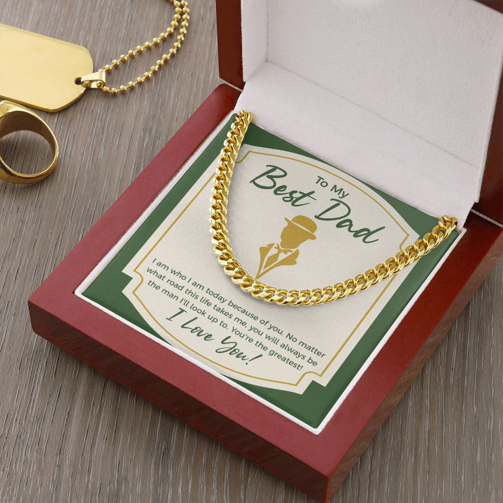 You're the greatest cuban link chain gold luxury led box