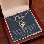 Simply the best forever love gold pendant premium led mahogany wood box