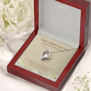 Binded By String Of Love forever love silver necklace premium led mahogany wood box