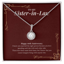 Load image into Gallery viewer, Married the Right Person eternal hope necklace front
