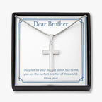 I May Not Be stainless steel cross necklace front