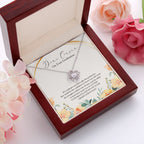 Give You Three Gifts love knot pendant luxury led box red flowers