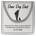 Thanks For The Belly Rubs cuban link chain silver front