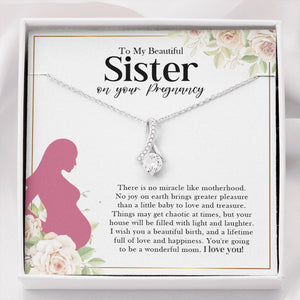 Miracle like Motherhood alluring beauty necklace front