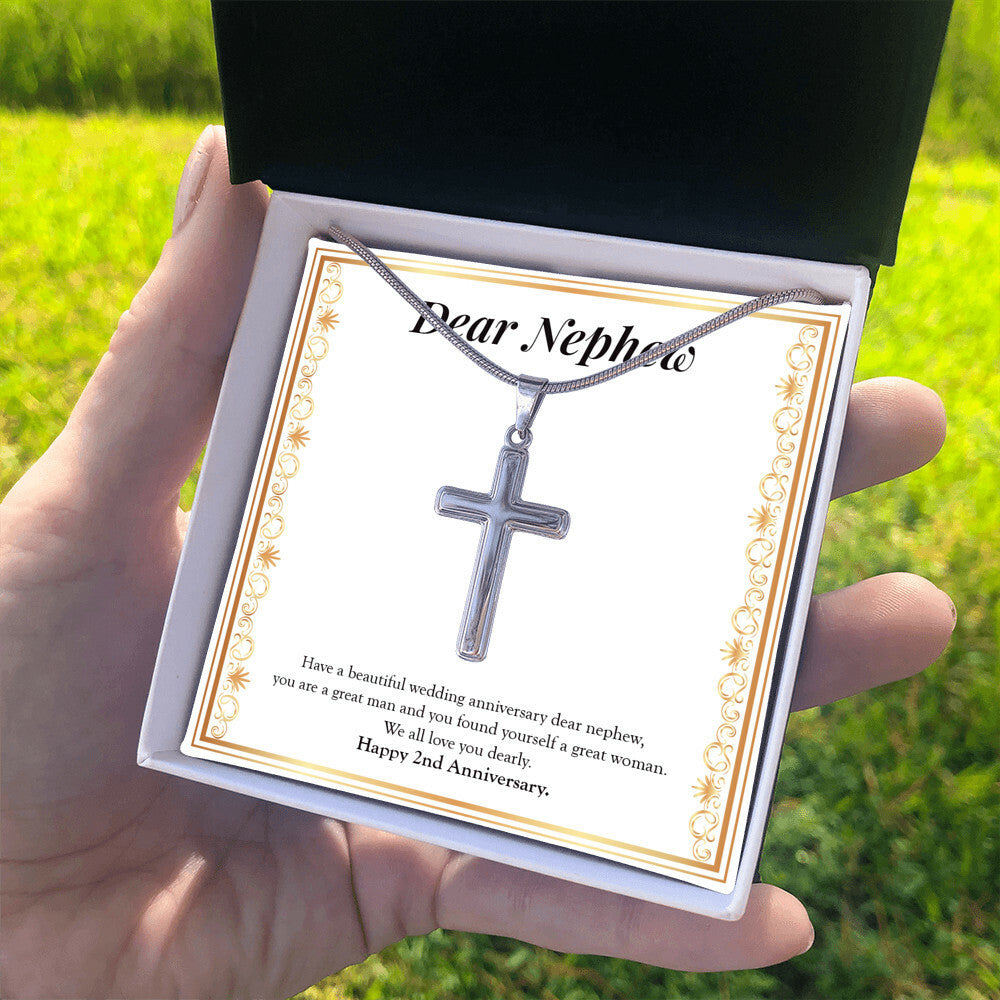 You Are A Great Man stainless steel cross standard box on hand