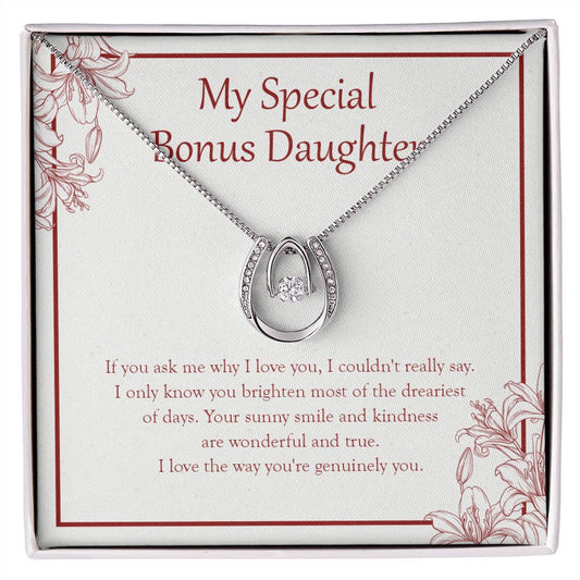 The Most Dreariest Days horseshoe necklace front
