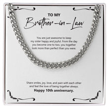 Load image into Gallery viewer, Share Smiles And Joy cuban link chain silver front
