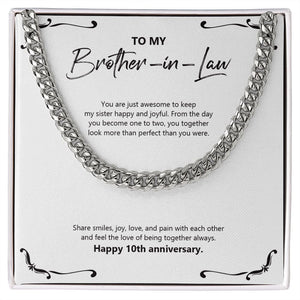 Share Smiles And Joy cuban link chain silver front