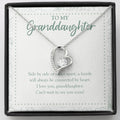 Always Connected By Heart forever love silver necklace front
