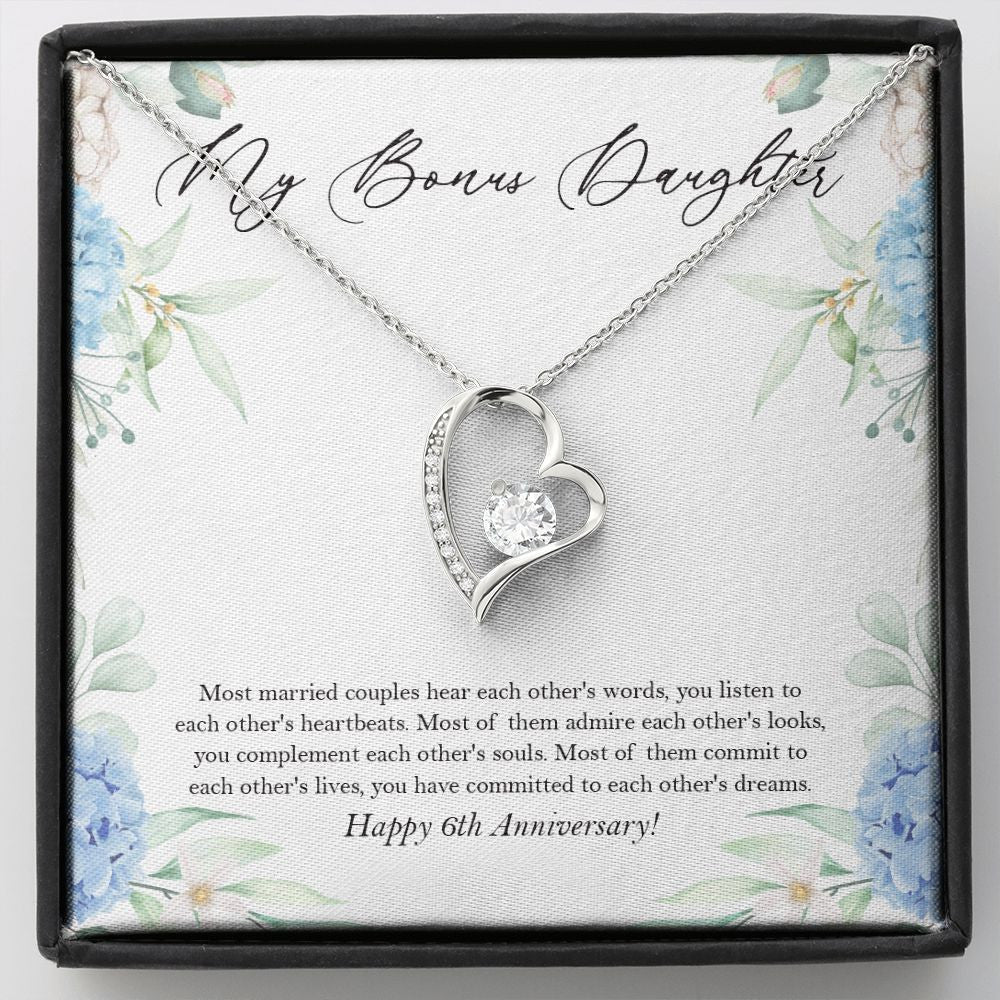 Hear Each Others Words forever love silver necklace front