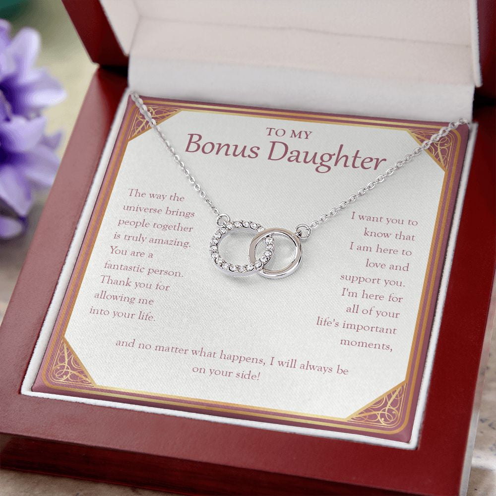 Bring People Together double circle necklace luxury led box close up